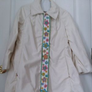Bill Blass Floral 60s Mod Overcoat